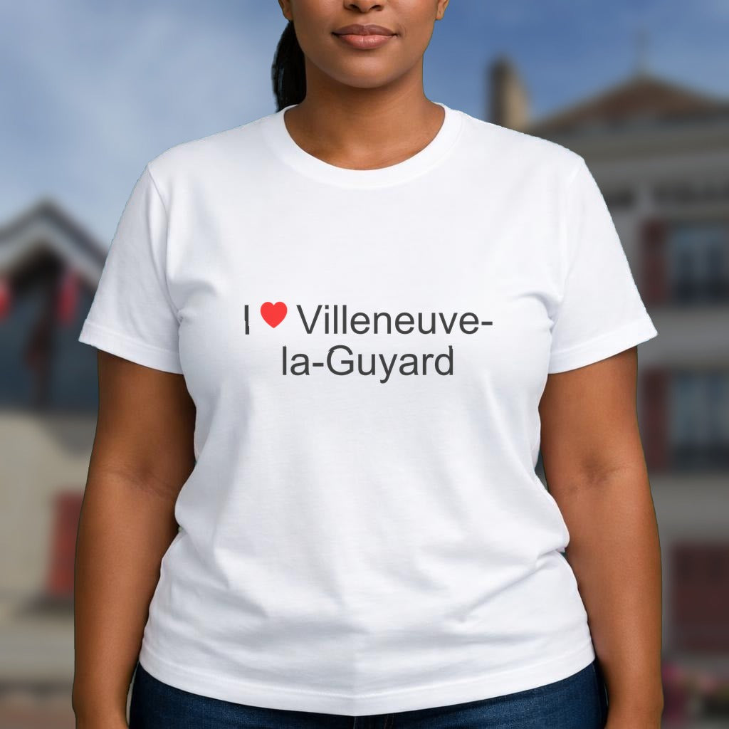 T-shirt I love villeneuve-la-guyard