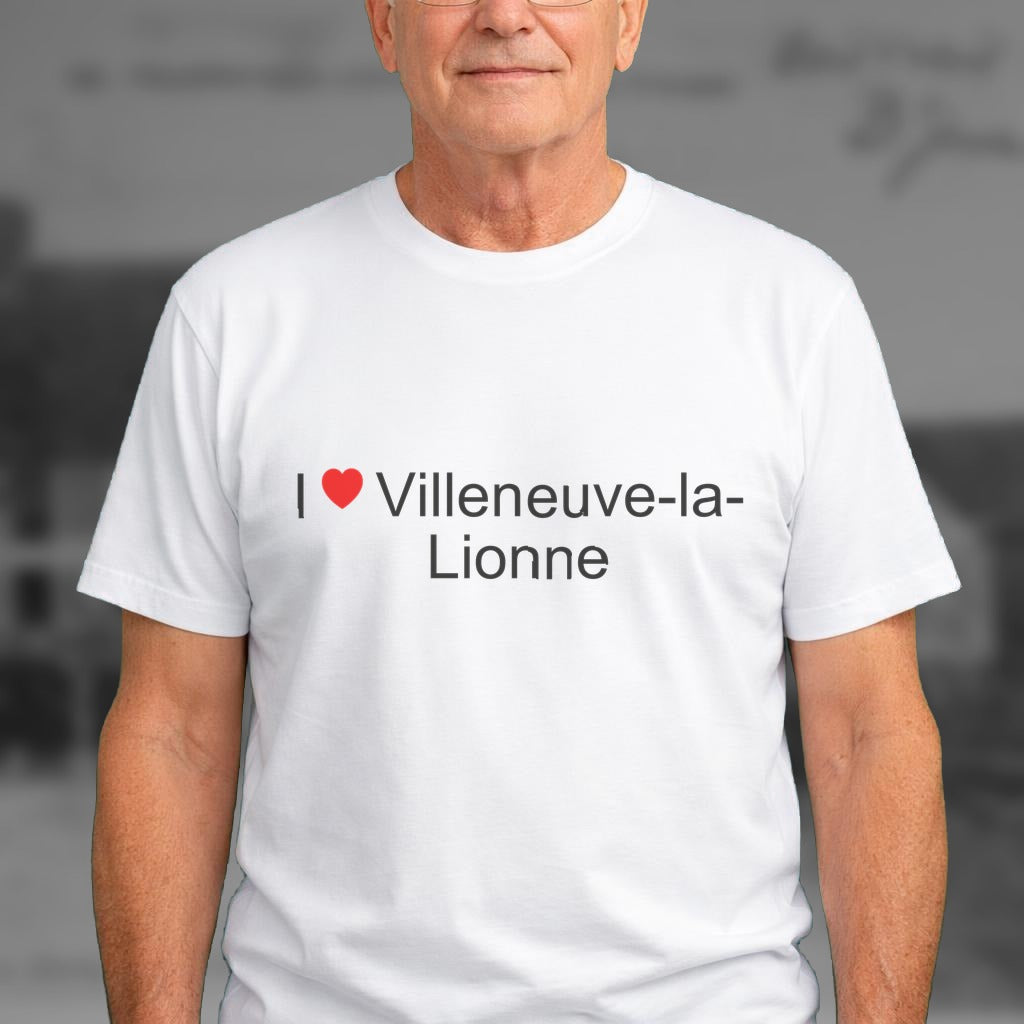 T-shirt I love villeneuve-la-lionne