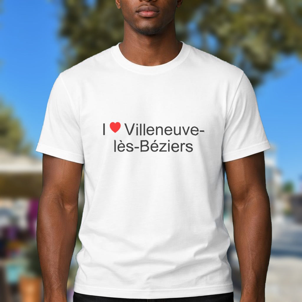 T-shirt I love villeneuve-lès-béziers