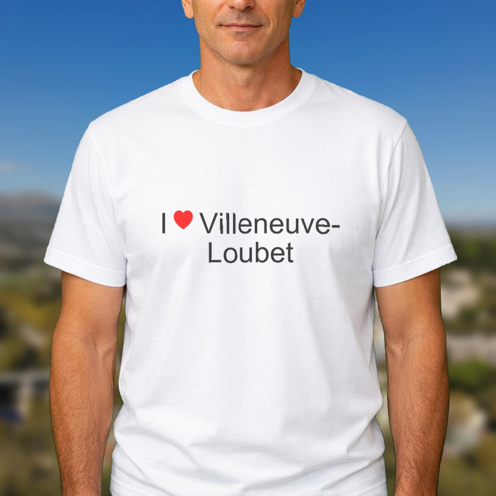 T-shirt I love villeneuve-loubet