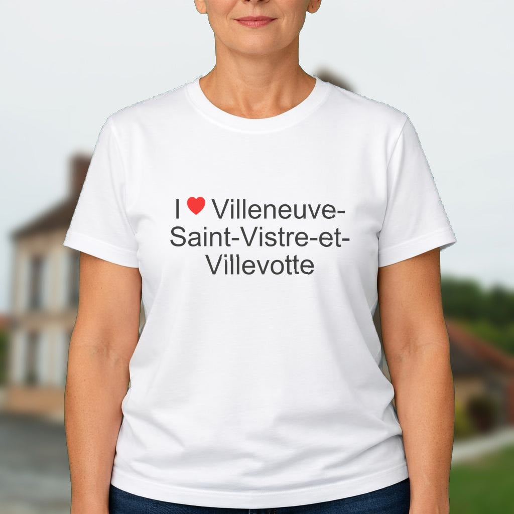 T-shirt I love villeneuve-saint-vistre-et-villevotte