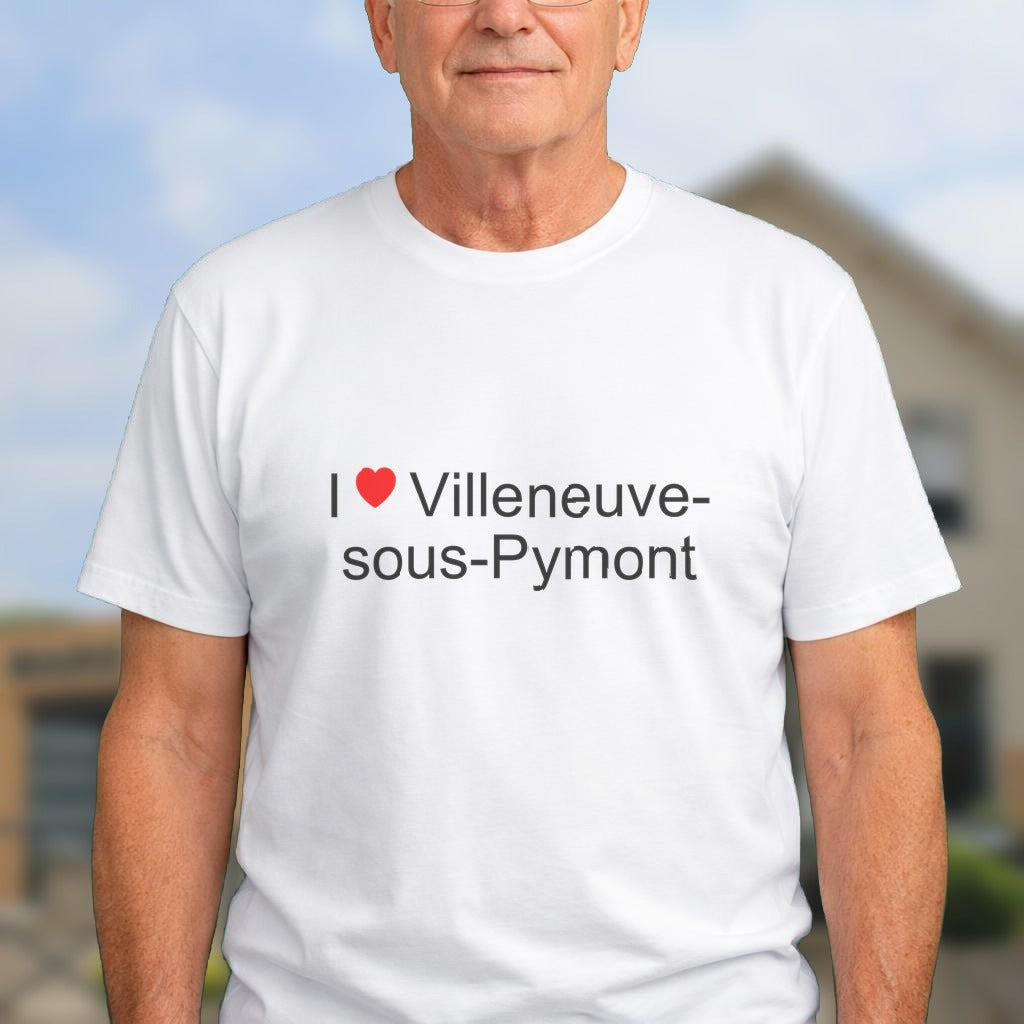 T-shirt I love villeneuve-sous-pymont