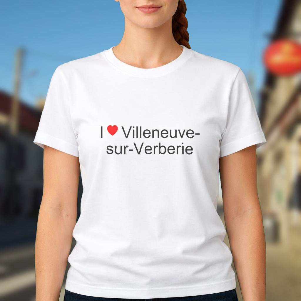 T-shirt I love villeneuve-sur-verberie