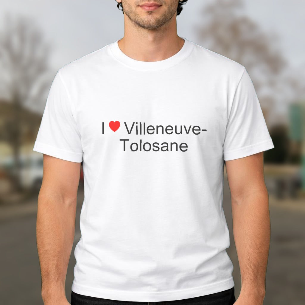 T-shirt I love villeneuve-tolosane