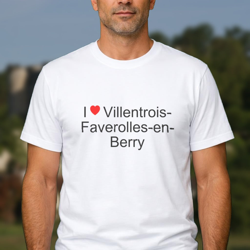 T-shirt I love villentrois-faverolles-en-berry