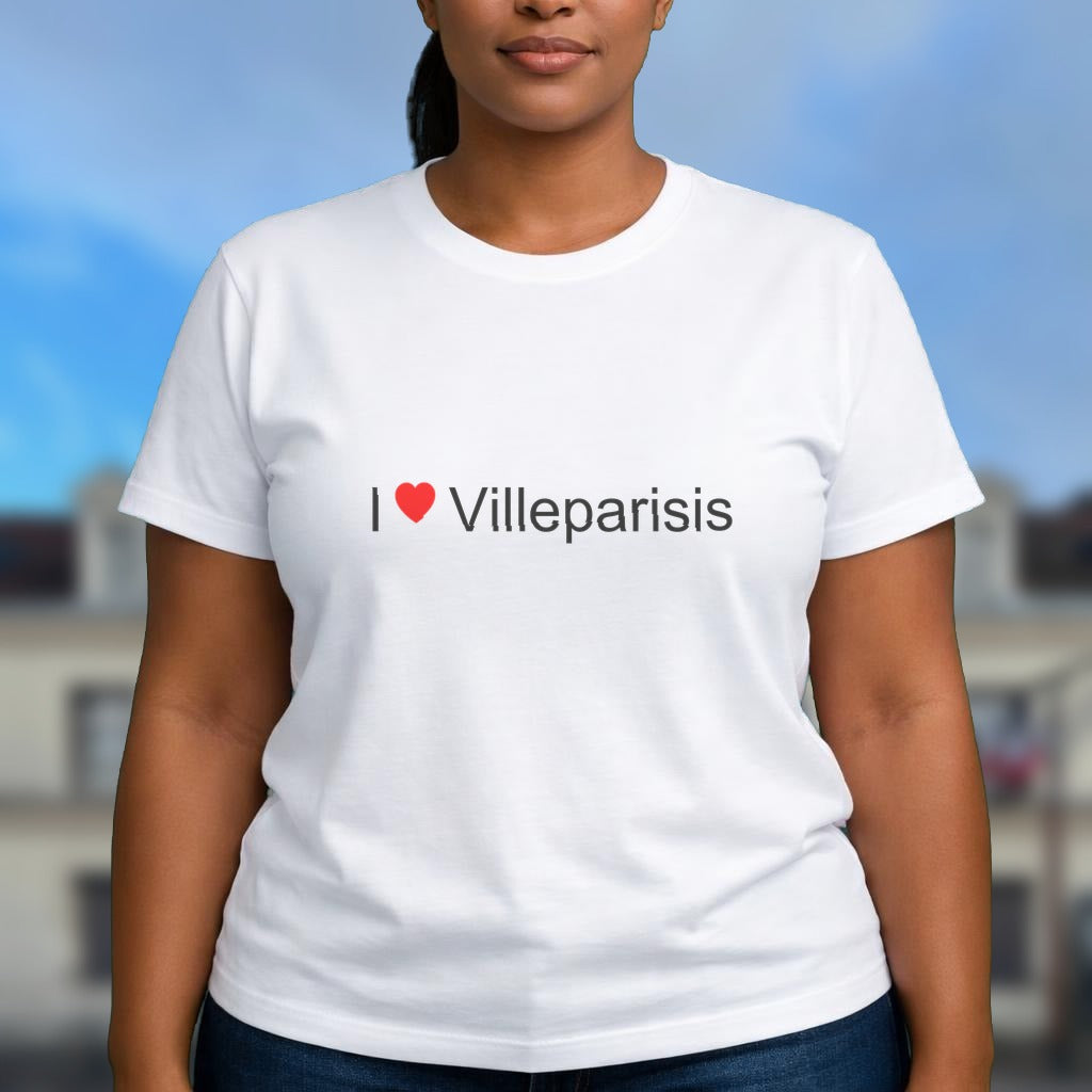 T-shirt I love Villeparisis - cadeau local Seine-et-Marne Citeeshirt (1)
