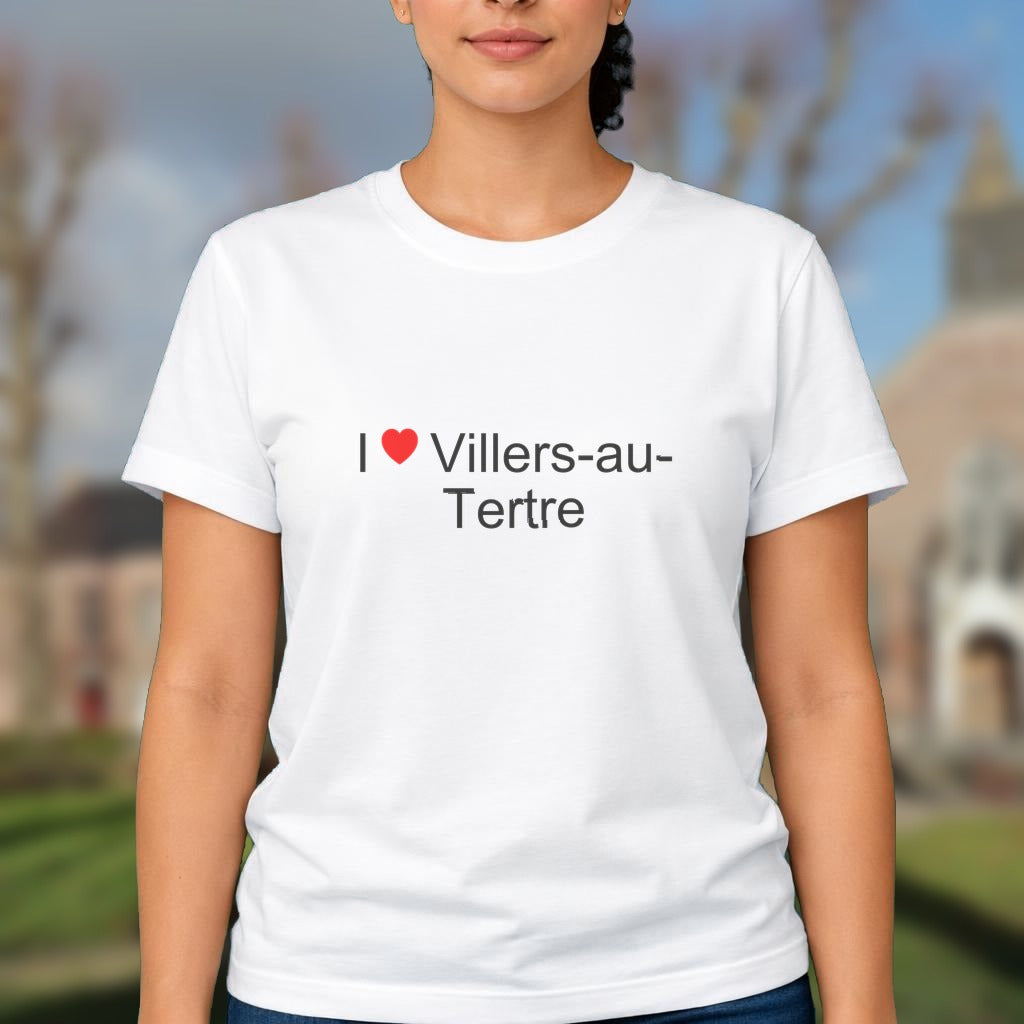 T-shirt I love villers-au-tertre