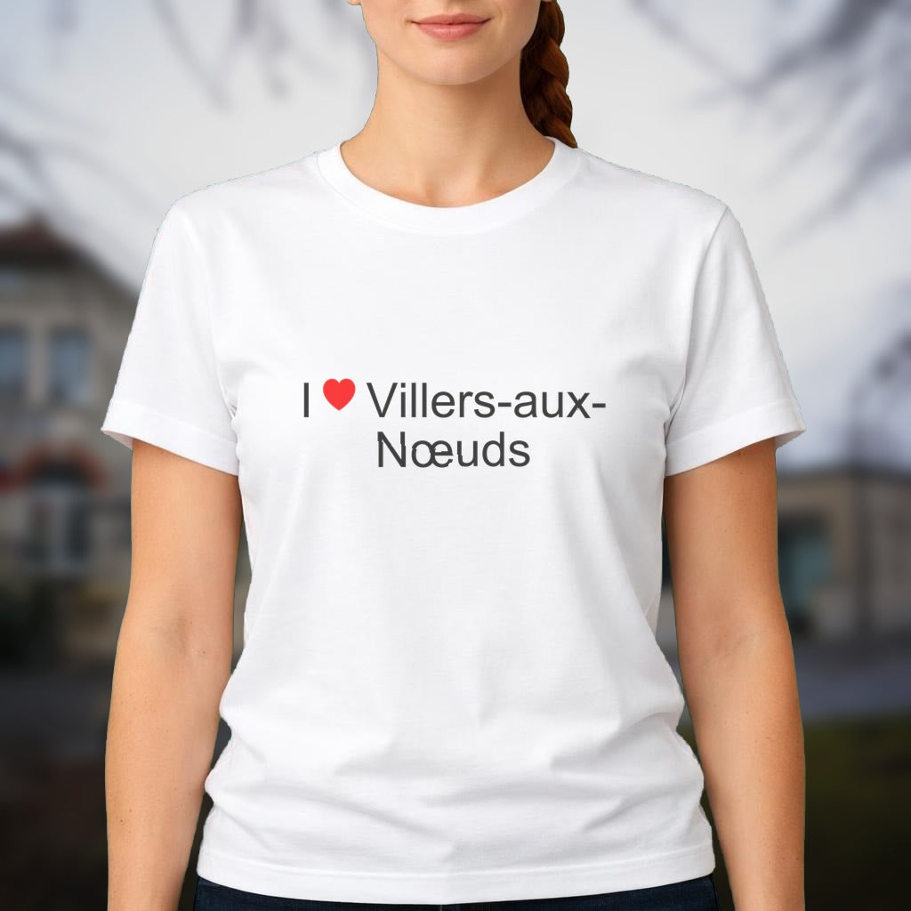 T-shirt I love villers-aux-nœuds