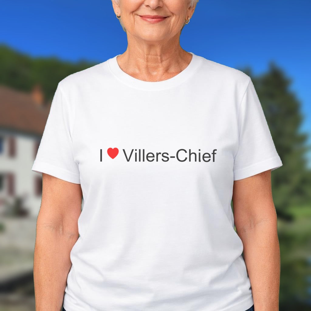 T-shirt I love villers-chief