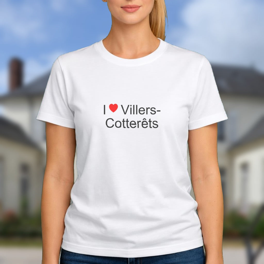 T-shirt I love villers-cotterêts