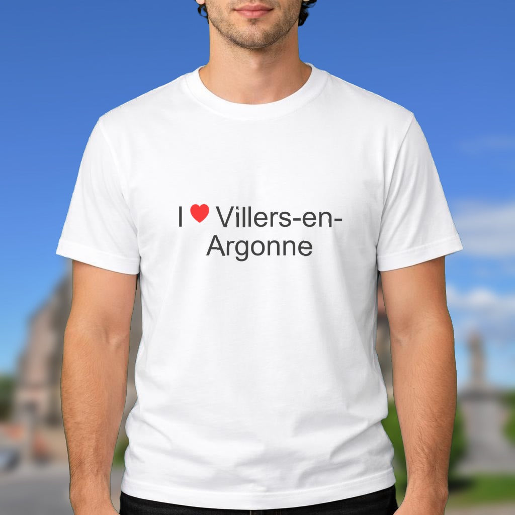 T-shirt I love villers-en-argonne