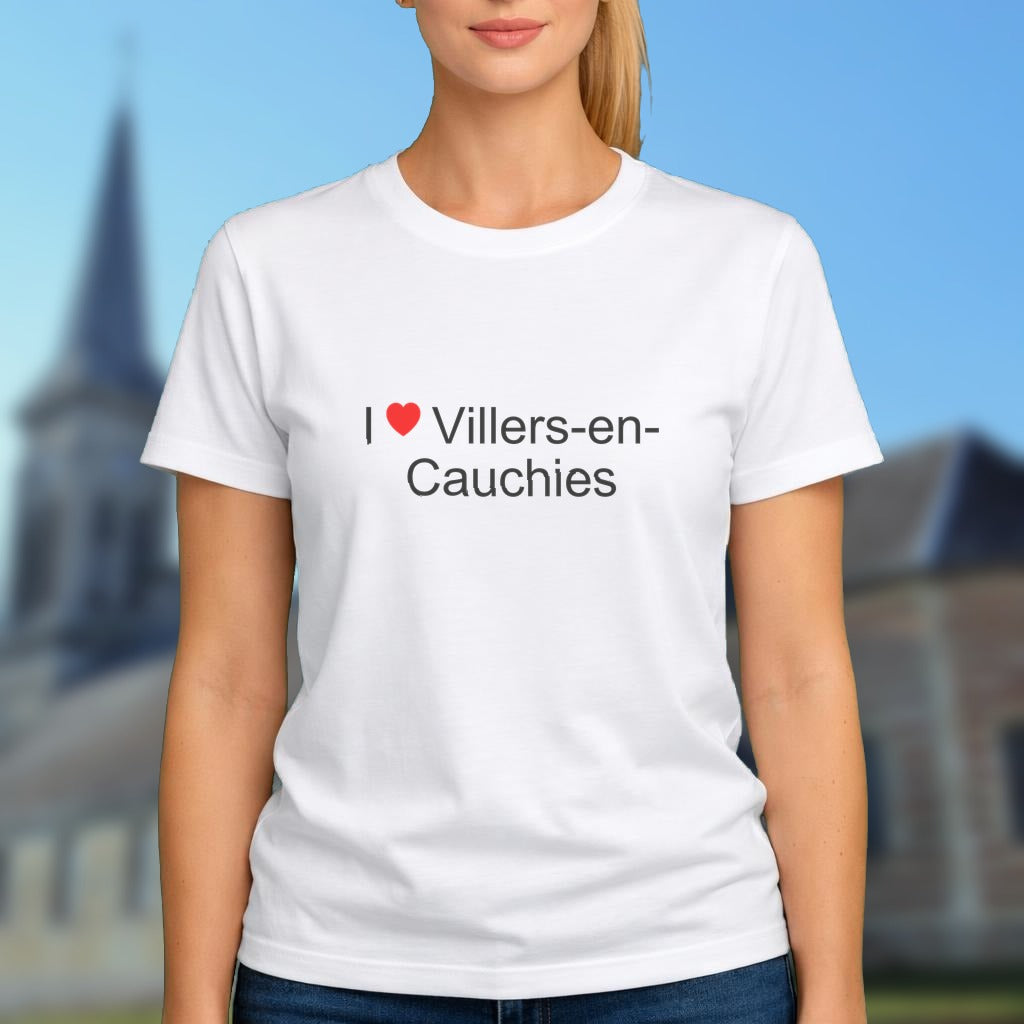 T-shirt I love villers-en-cauchies