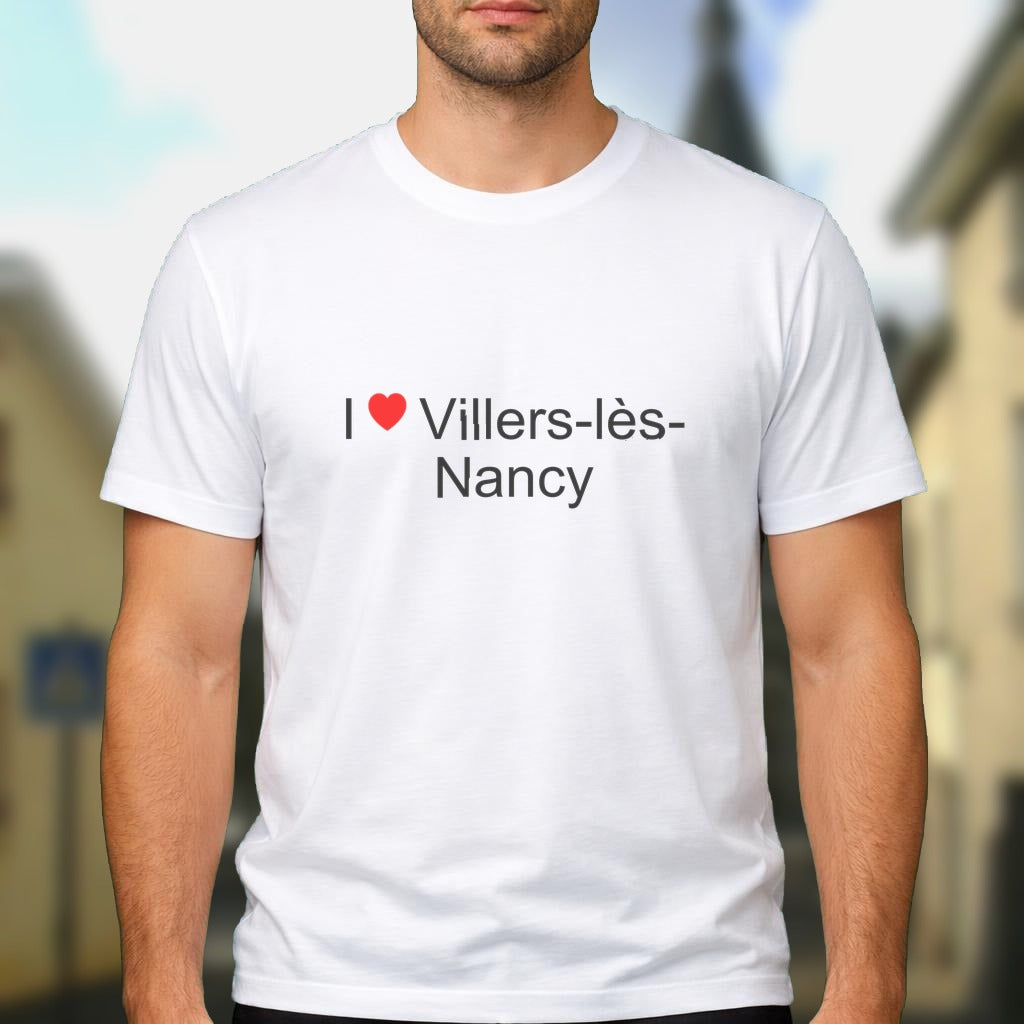 T-shirt I love villers-lès-nancy