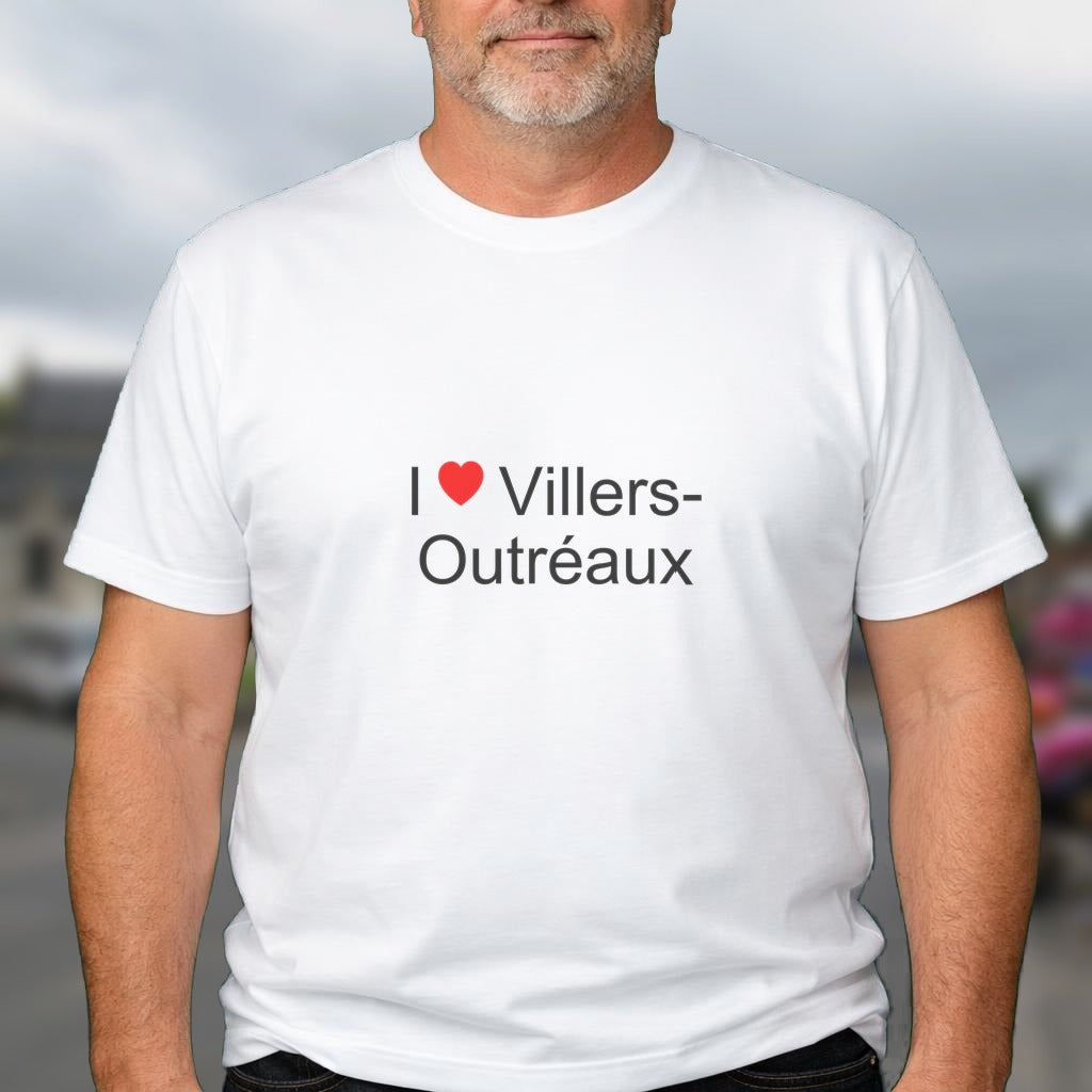 T-shirt I love villers-outréaux
