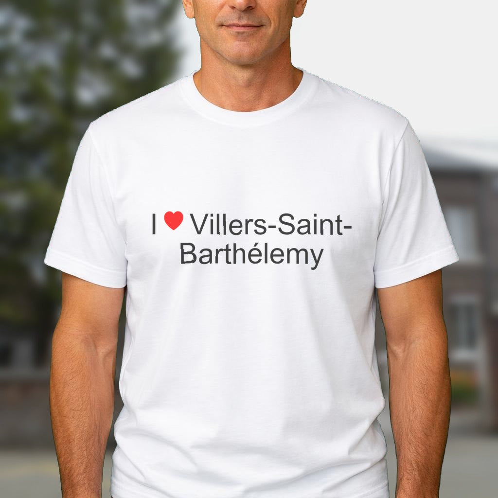 T-shirt I love villers-saint-barthélemy