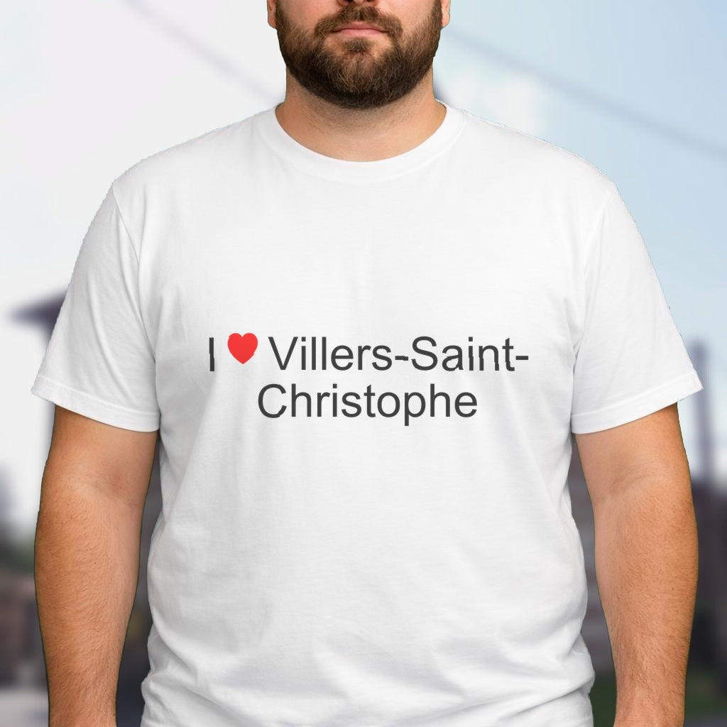 T-shirt I love villers-saint-christophe