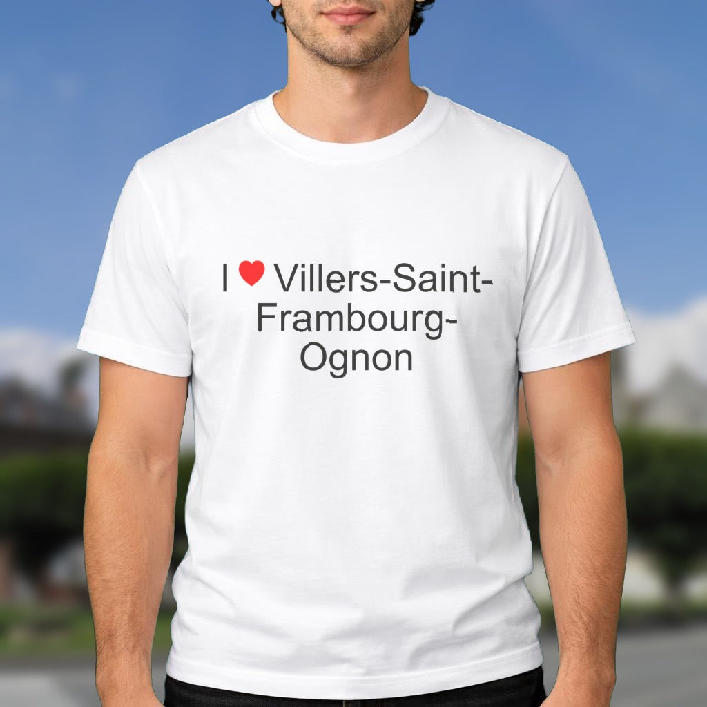 T-shirt I love villers-saint-frambourg-ognon