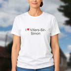 T-shirt I love villers-sir-simon