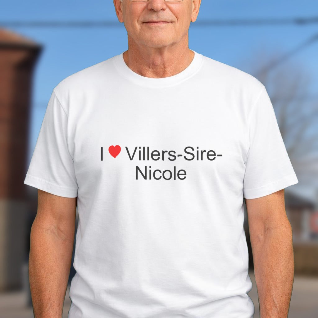 T-shirt I love villers-sire-nicole
