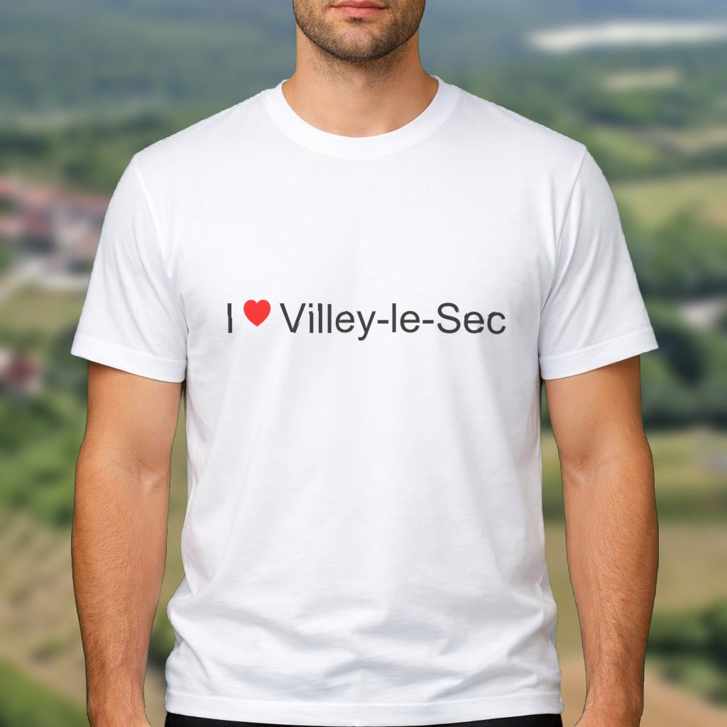 T-shirt I love villey-le-sec