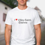 T-shirt I love villey-saint-étienne