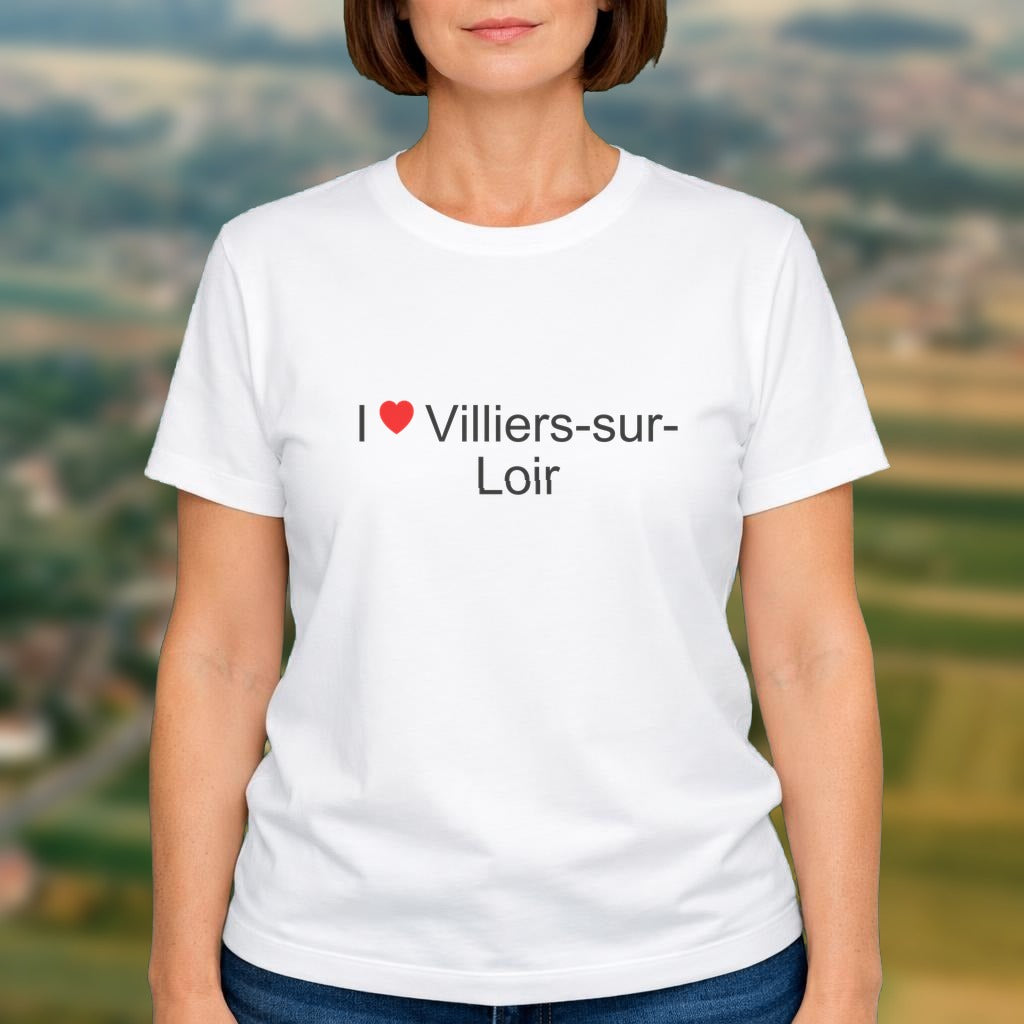 T-shirt I love villiers-sur-loir