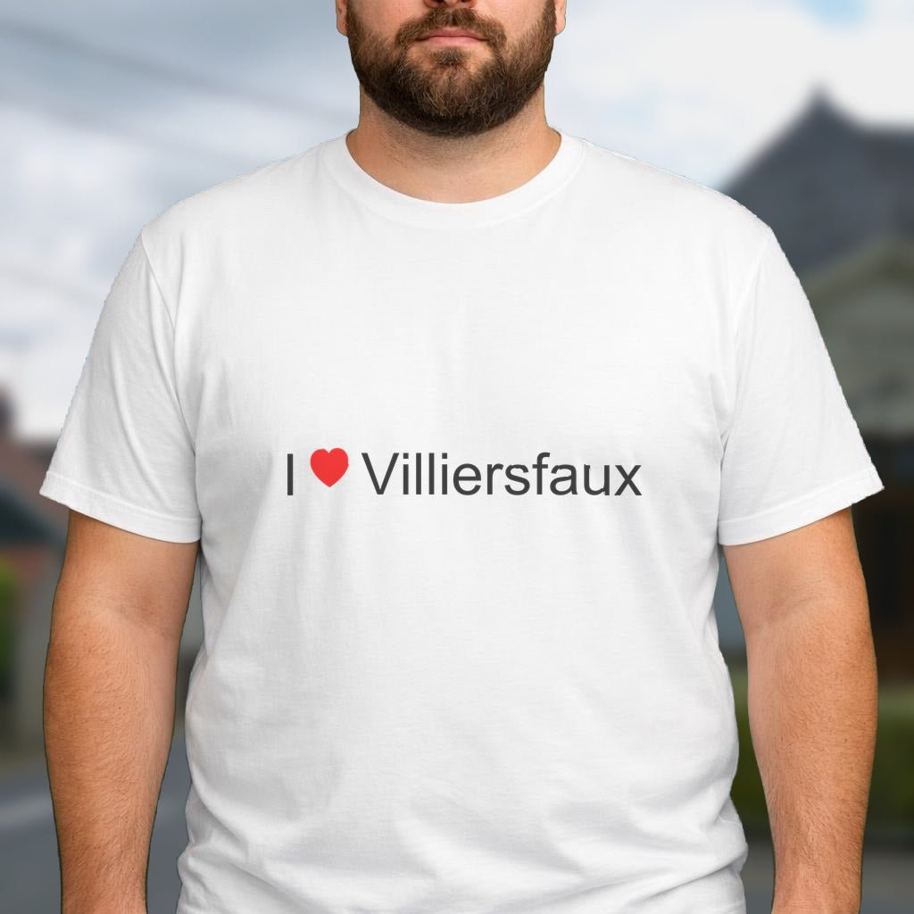 T-shirt I love villiersfaux