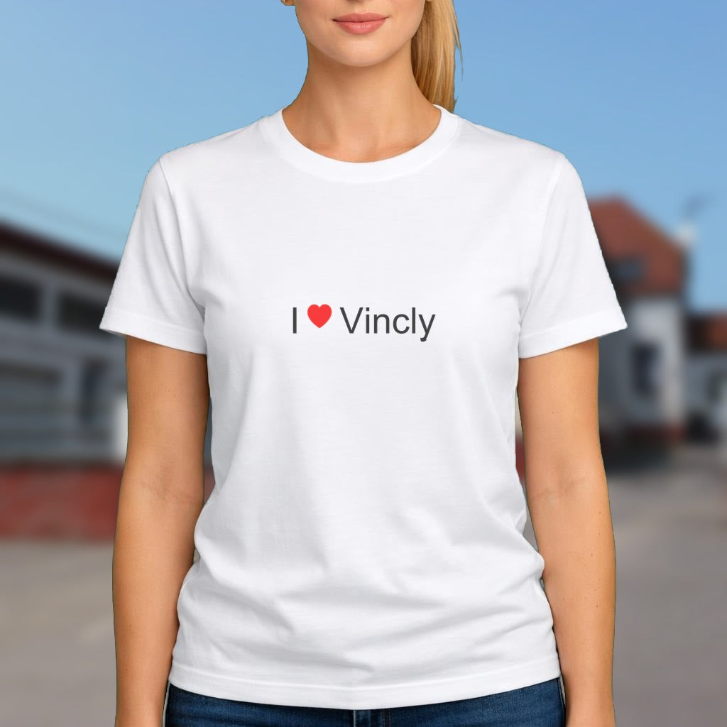 T-shirt I love vincly
