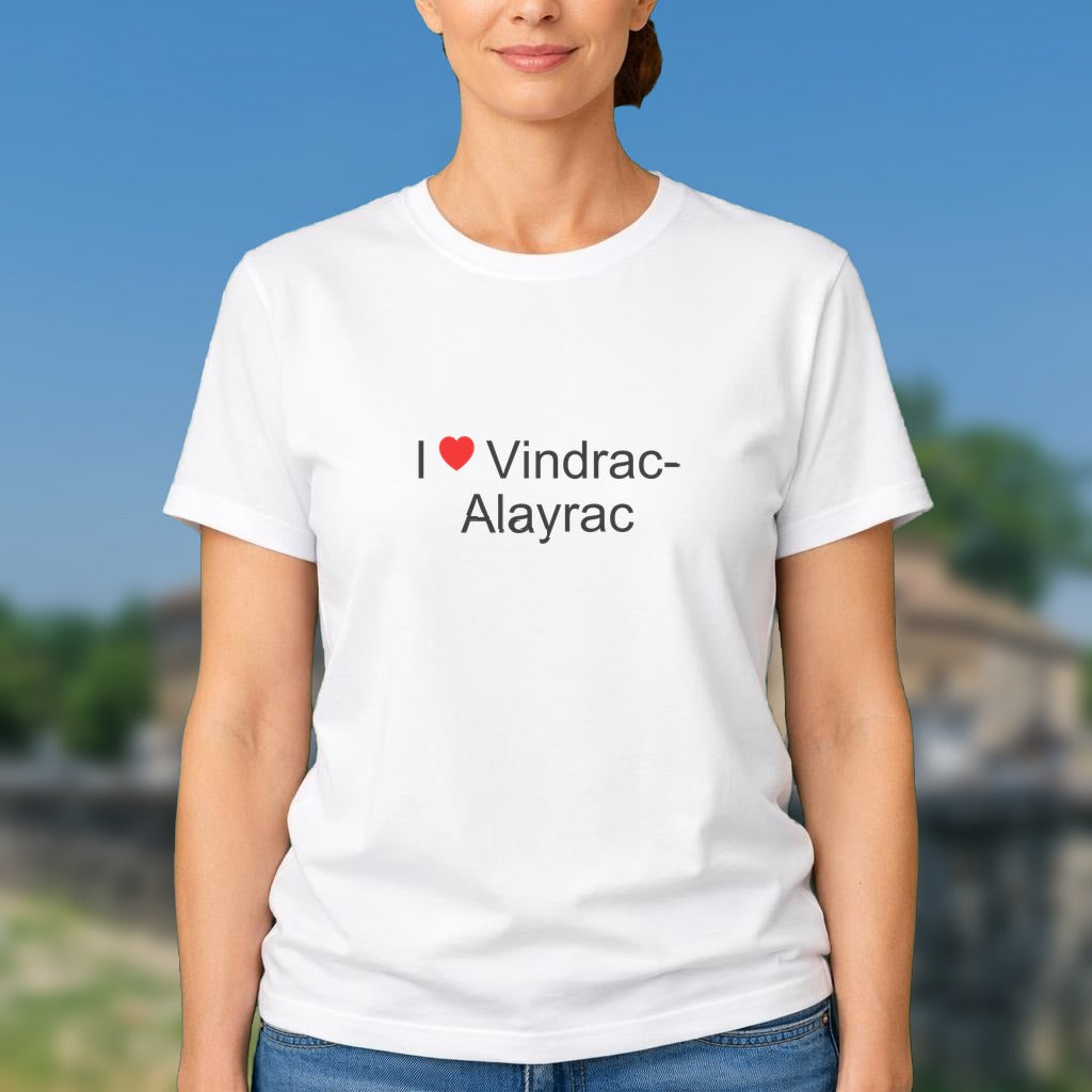 T-shirt I love vindrac-alayrac