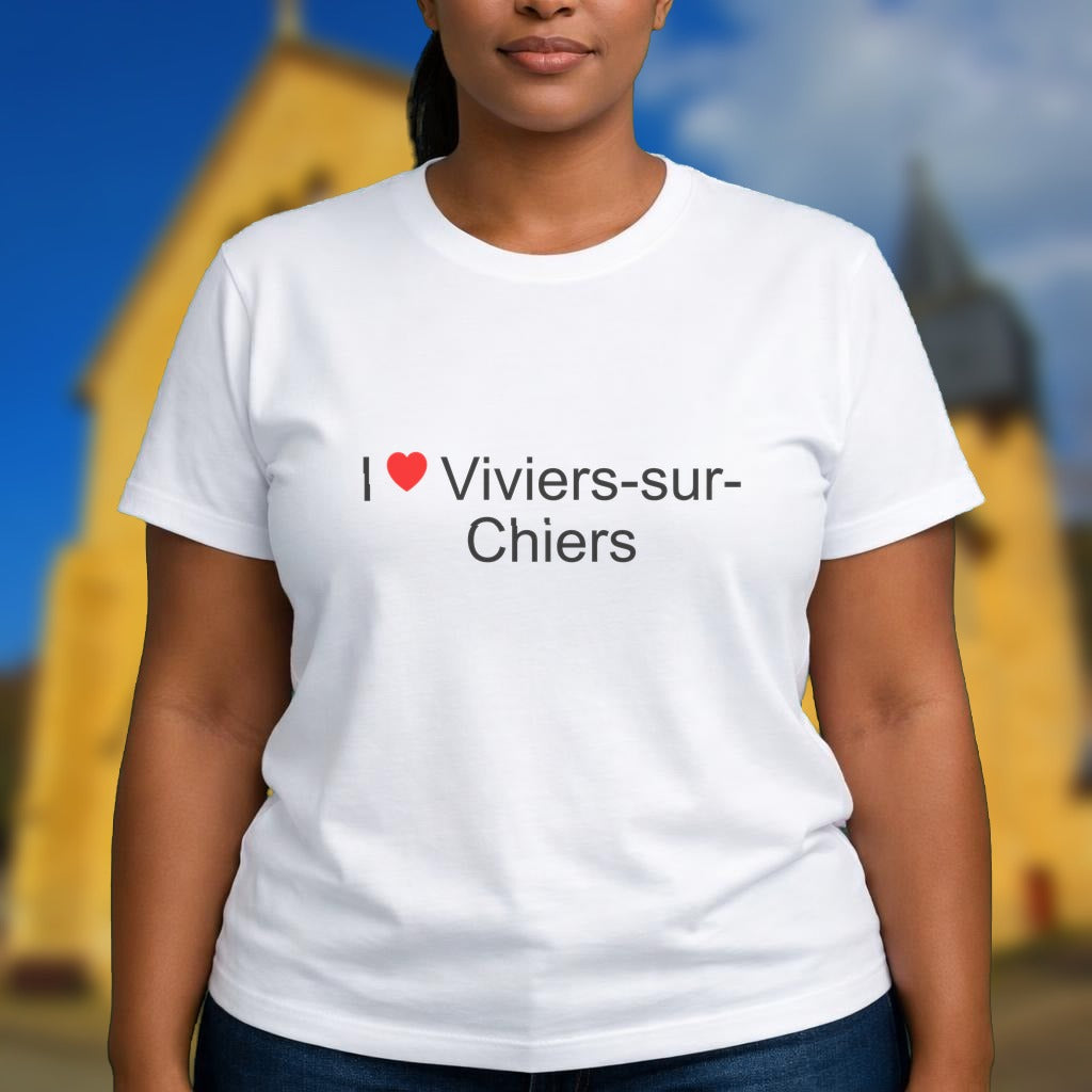 T-shirt I love viviers-sur-chiers