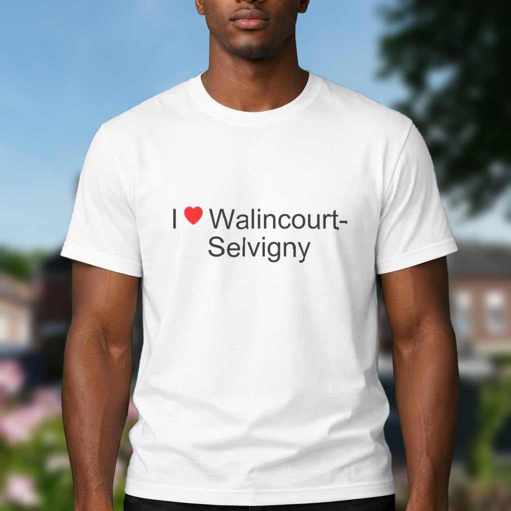 T-shirt I love walincourt-selvigny