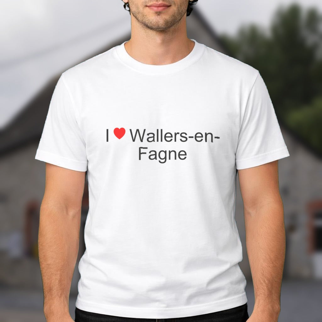 T-shirt I love wallers-en-fagne