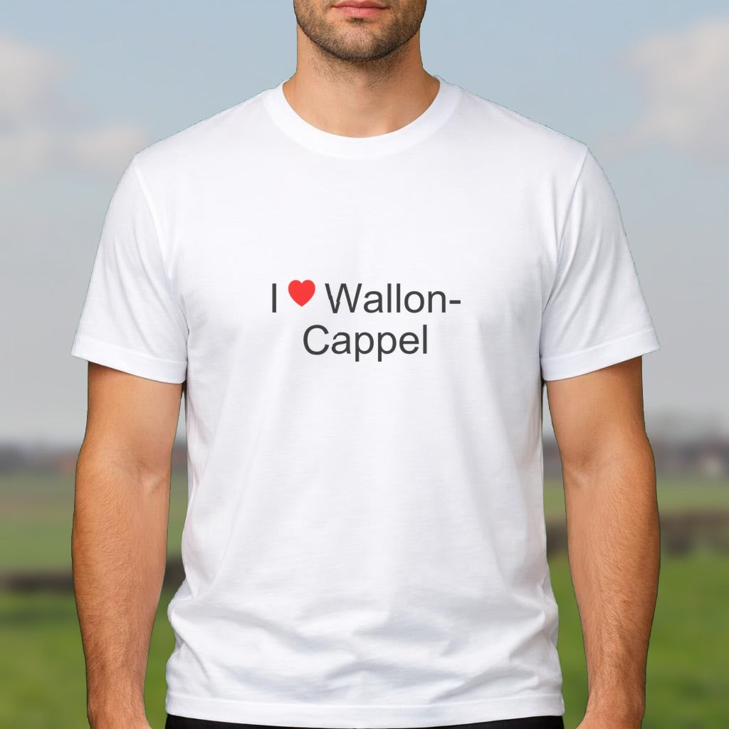 T-shirt I love wallon-cappel