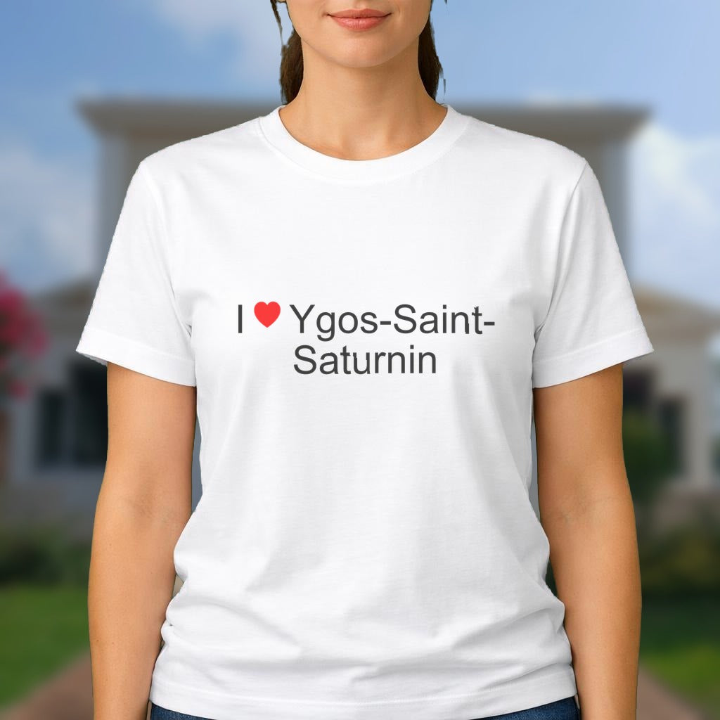 T-shirt I love ygos-saint-saturnin