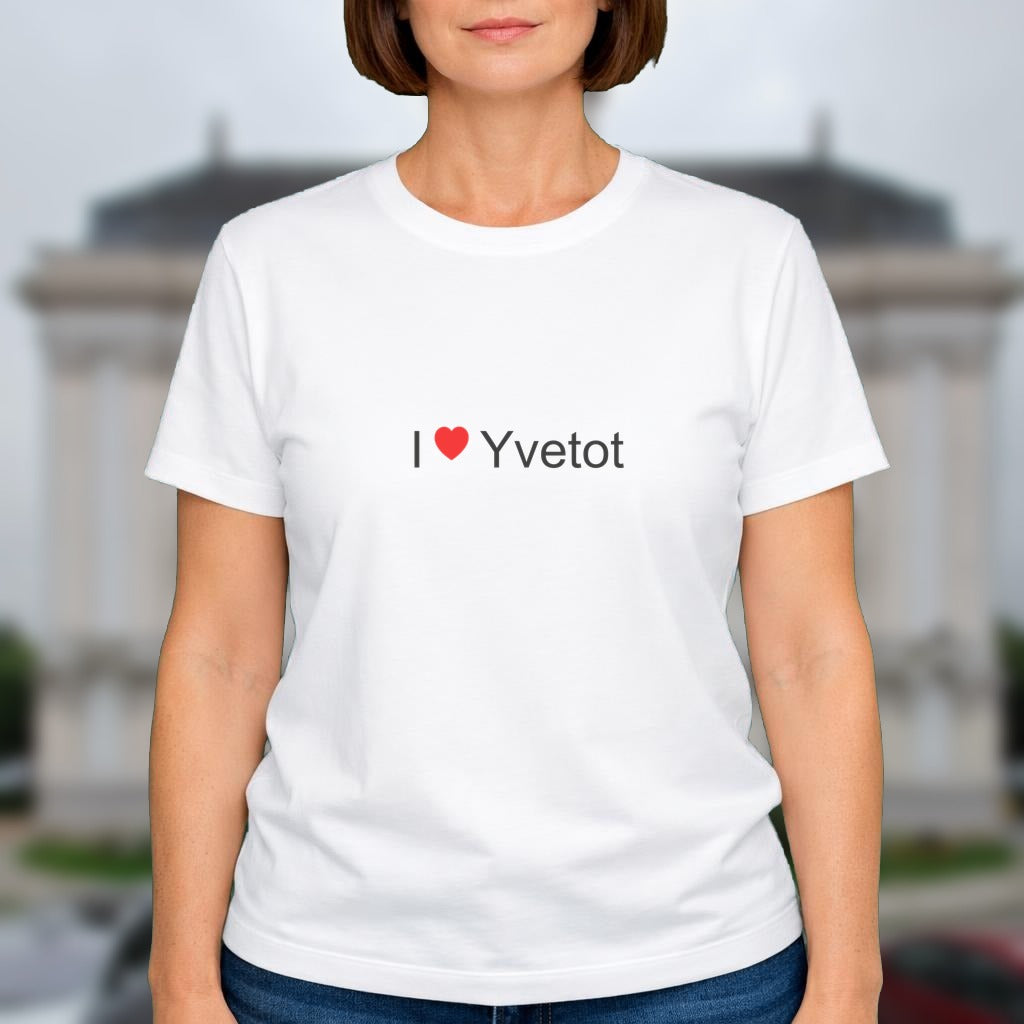 T-shirt I love yvetot