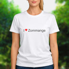 T-shirt I love zommange