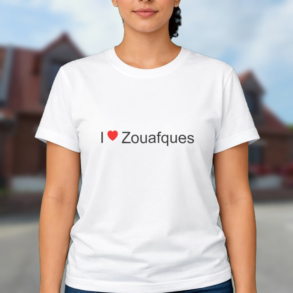 T-shirt I love zouafques