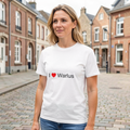 Photo portée du T-shirt I love warlus en décor Warlus
