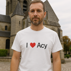 T-shirt I love Acy - cadeau local Aisne Citeeshirt (1)