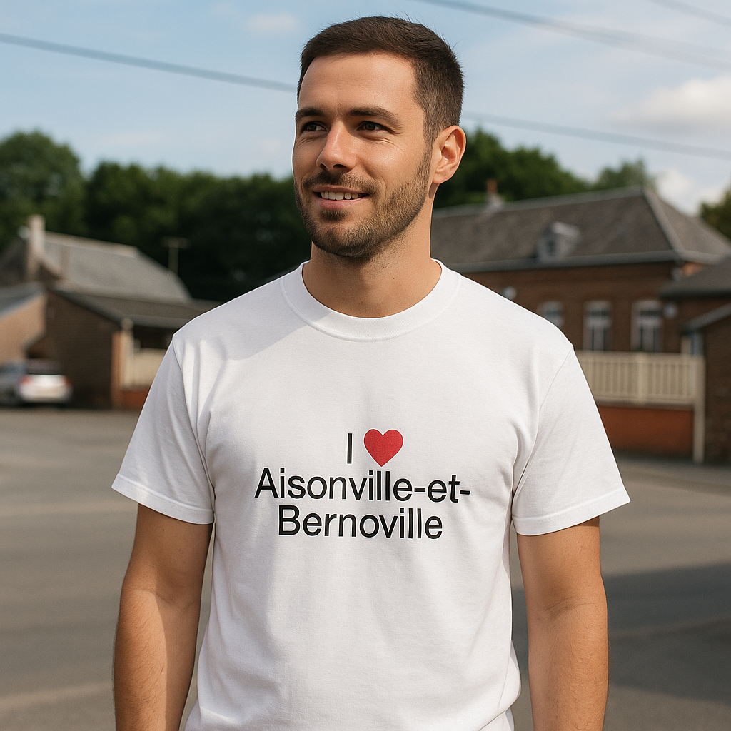 T-Shirt Ich liebe Aisonville-et-Bernoville