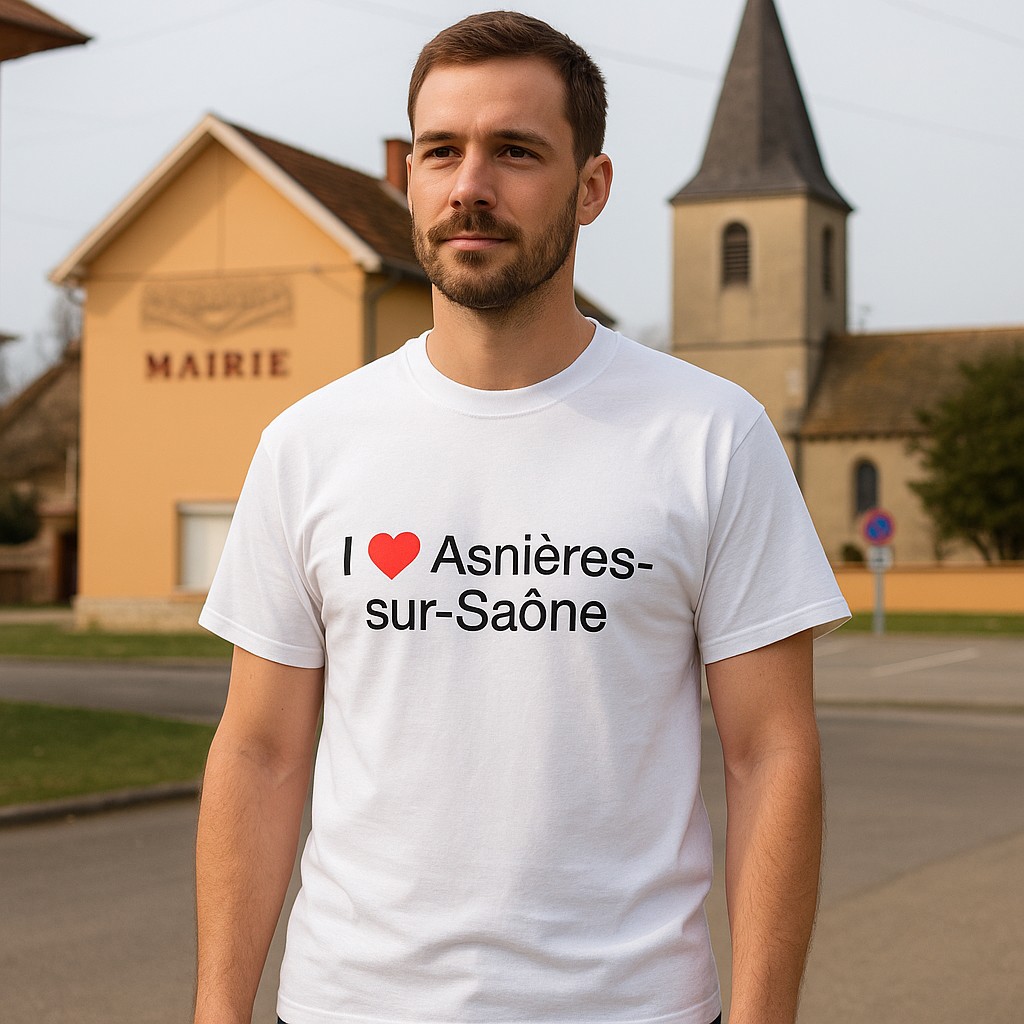 T-Shirt Ich liebe Asnières-sur-Saône