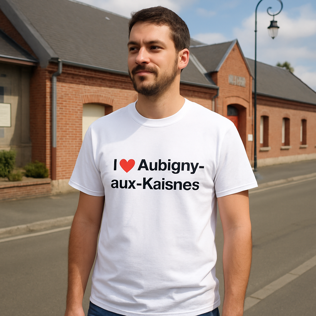 T-Shirt Ich liebe Aubigny-aux-Kaisnes