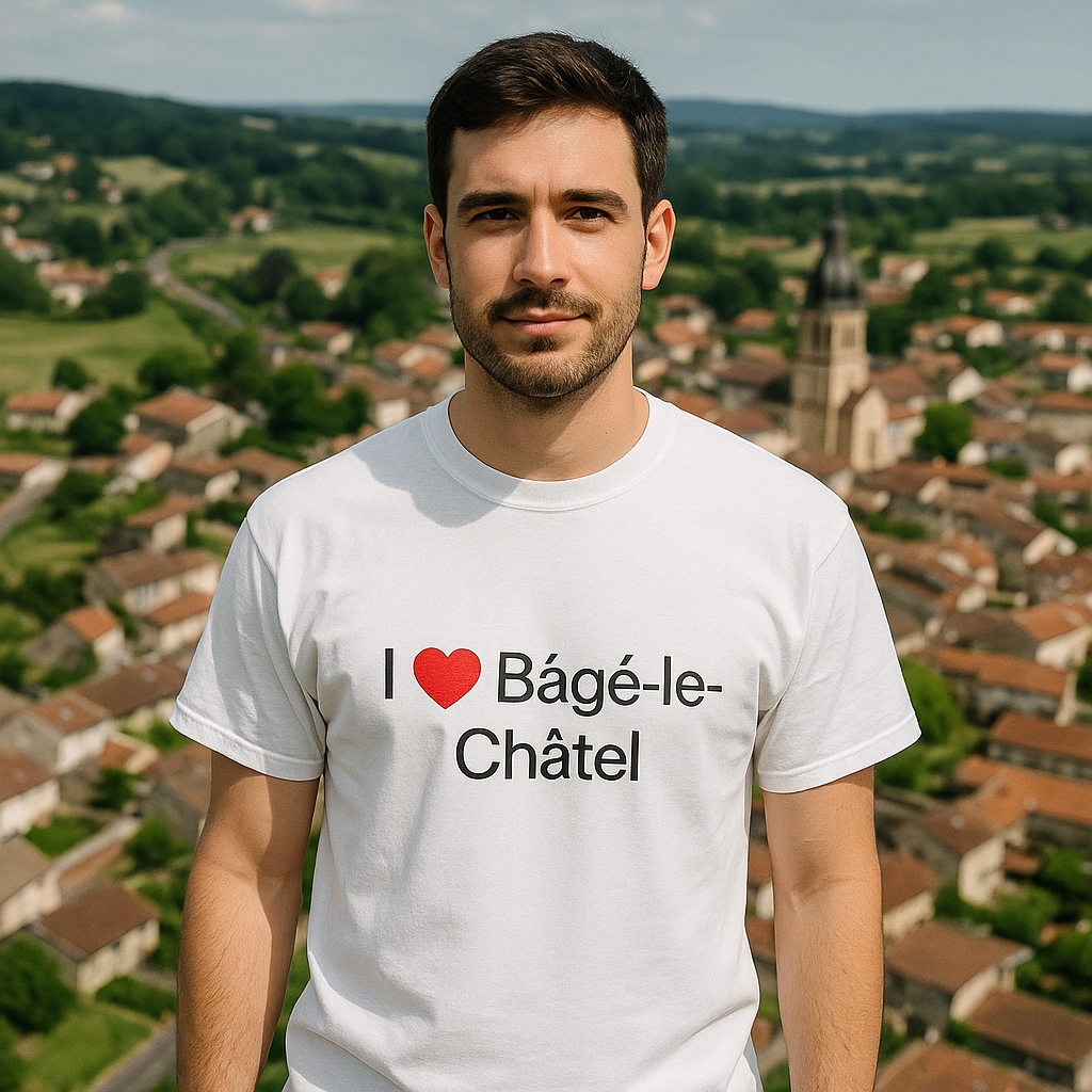 T-Shirt I love Bâgé-le-Châtel