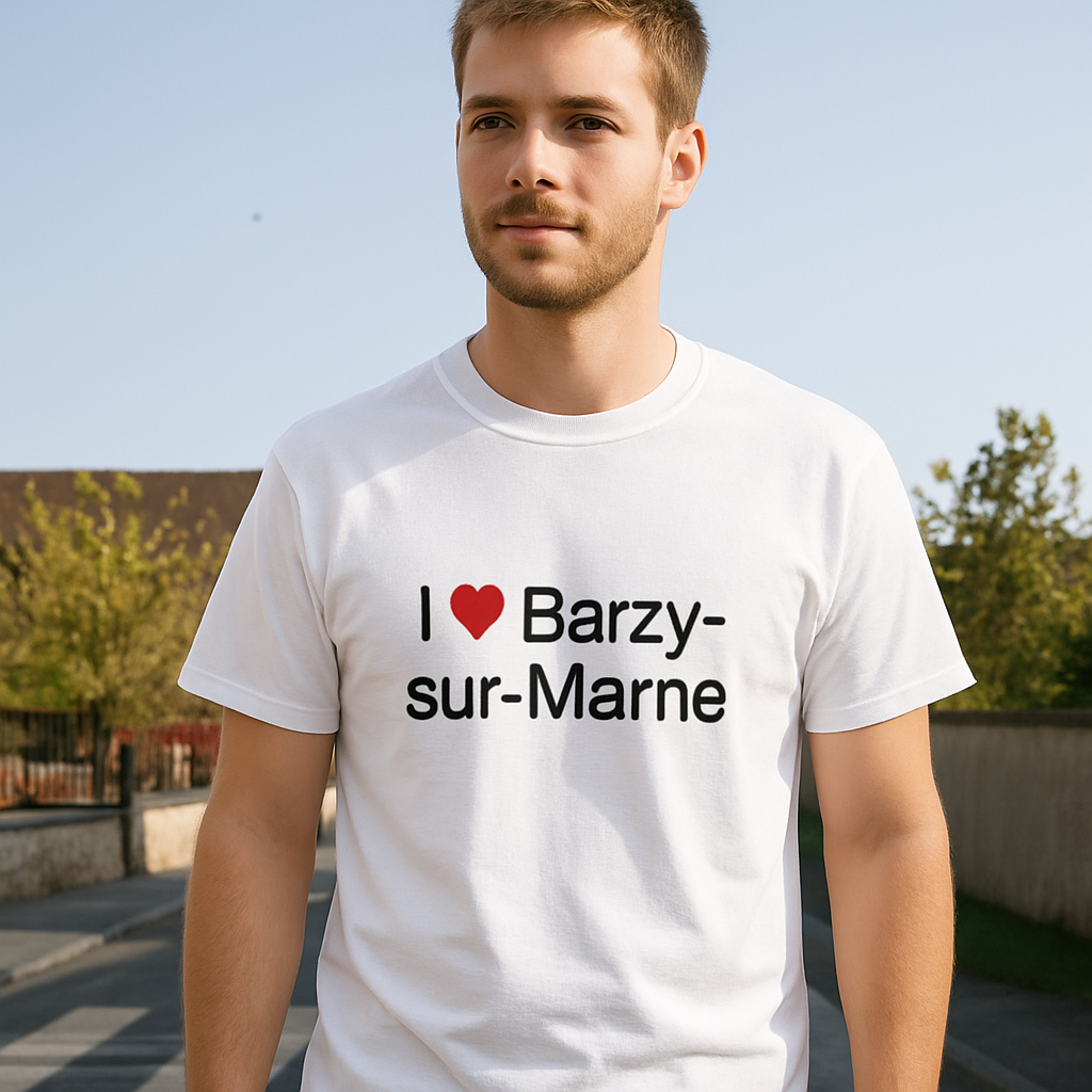 T-shirt I love barzy-sur-marne