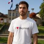 T-shirt I love beynost - cadeau local Ain Citeeshirt (1)