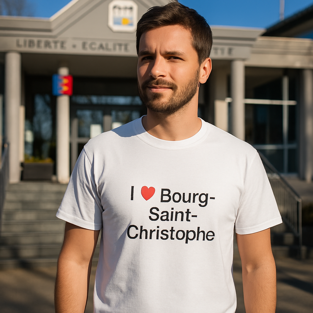 T-Shirt Ich liebe Bourg-Saint-Christophe