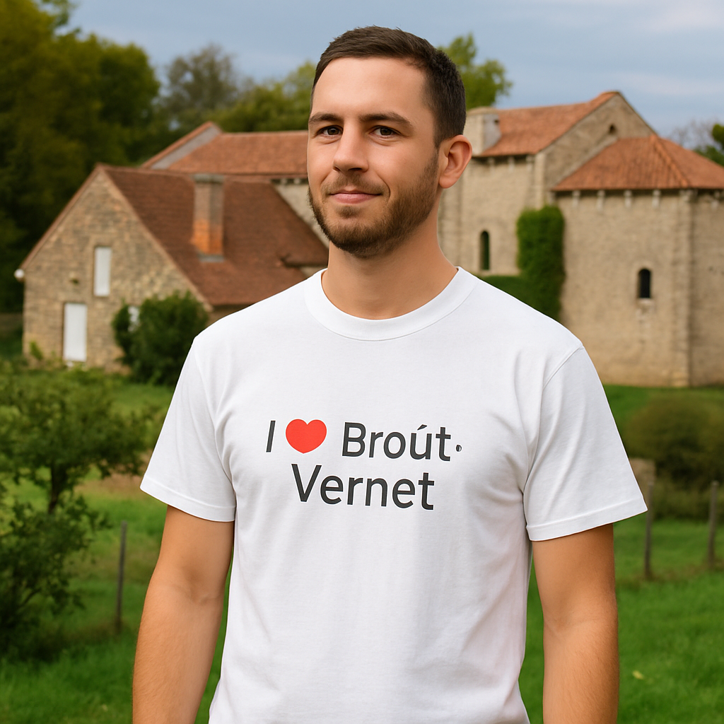 T-shirt Ich liebe Broût-Vernet