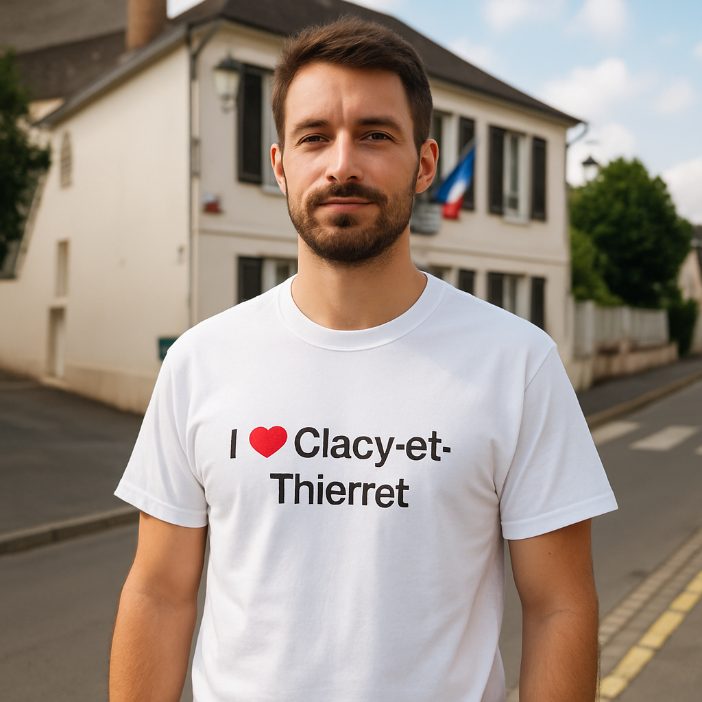 T-Shirt Ich liebe Clacy-et-Thierret
