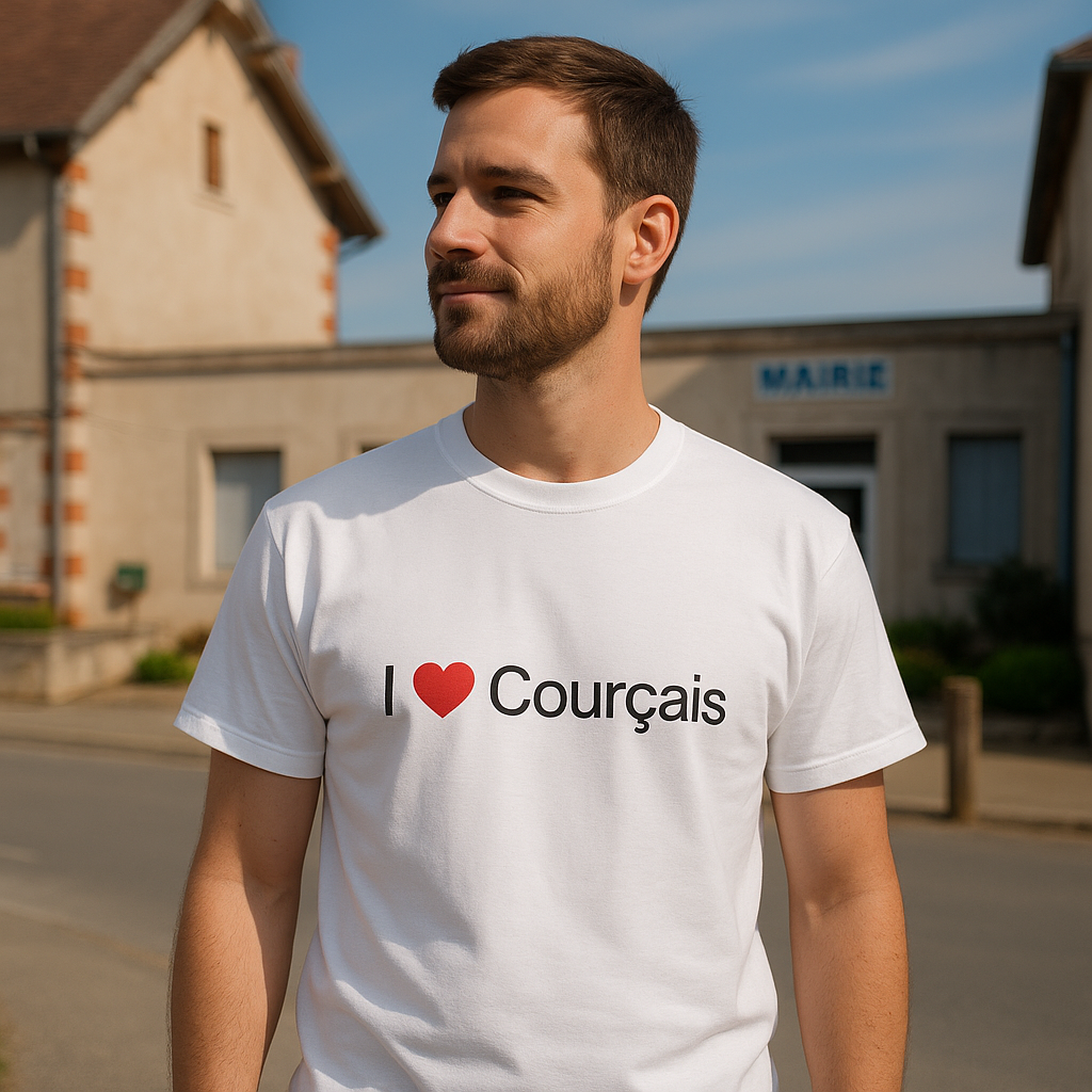 T-Shirt Ich liebe Courçais