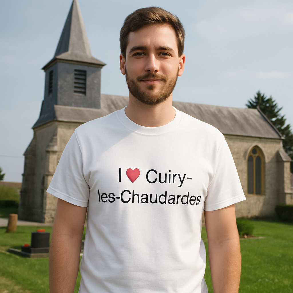 T-Shirt „I love Cuiry-lès-Chaudardes“